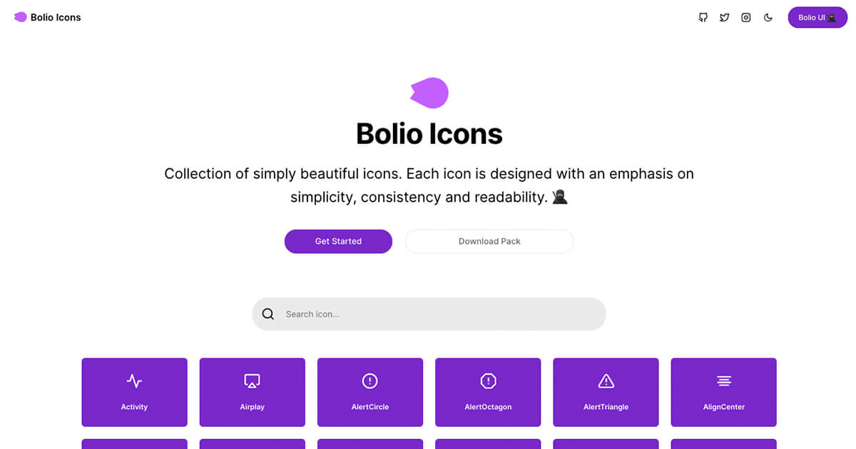 Bolio Icons